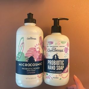 Set of probiotic dish and hand soap lavender